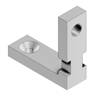 41-001-0 MODULAR SOLUTIONS PROFILE FASTENER<br>HIDDEN PROFILE CONNECTOR M